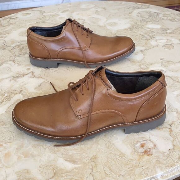 Rockport Colben Shock Absorbing Leather Oxfords - Picture 1 of 11